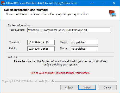 UltraUXThemePatcher(Win11主题破解限制工具) v4.4.4