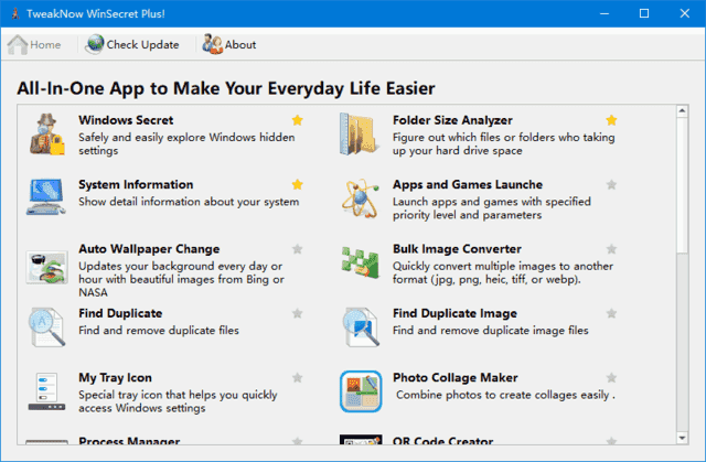 TweakNow WinSecret Plus!(系统优化软件) v6.6.5 便携版