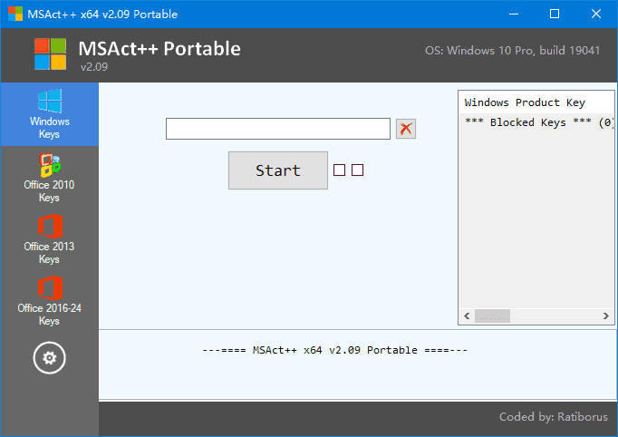 MSAct++(Windows和Office激活工具) v2.09 绿色版