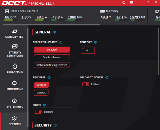 OCCT电脑硬件测试(烤鸡测试软件) v14.0.13.99 便携版