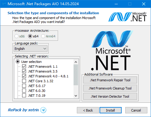 Microsoft .Net Packages AIO(.NET合集包) v13.05.25