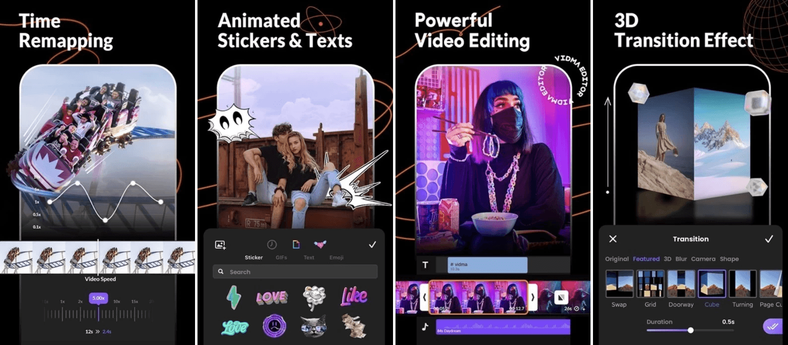 Vidma editor v2.18.0，一款易于使用的音乐视频编辑器和视频制作器