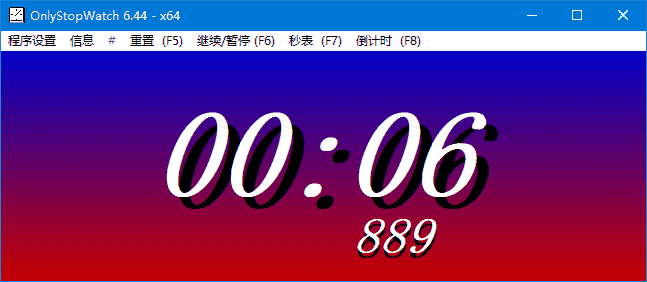 OnlyStopWatch(桌面计时器工具) v6.51 多语便携版