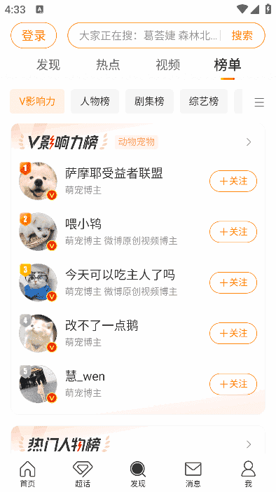 新浪微博APP(内置微博助手v2.3.4-314) v15.4.2 最新版