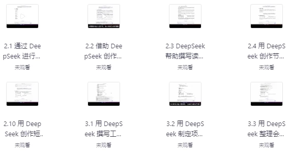 DeepSeek实战手册 (120集)-888资源网