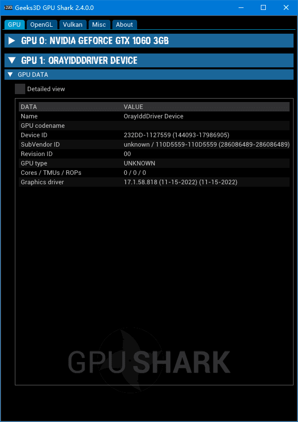 GPU Shark II(显卡GPU监视工具) v2.8.0.0 / 0.33.1 绿色版