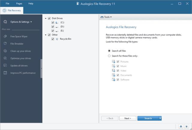 Auslogics File Recovery(恢复丢失文件) v12.0.1.0 便携版