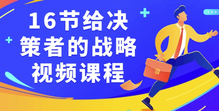 16节给决策者的战略视频课程