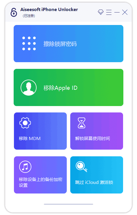 Aiseesoft iPhone Unlocker(解锁iPhone) v2.1.52 多语便携版