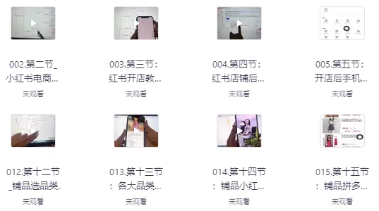 小红书高级电商课程，新手小白实操教学