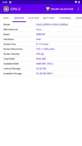 CPU-Z安卓版(手机硬件检测工具) v1.49 修改版