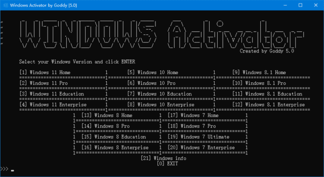 Windows Activator by Goddy(Win11/Win10激活工具) v5.1-888资源网
